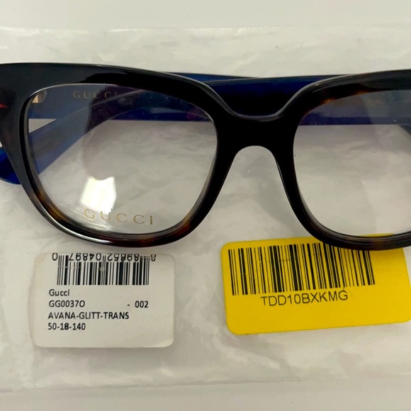 Gucci GG00379 RC, blue square 54mm authentic, like new - Picture 9 of 9